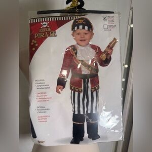 Rubie’s Infant Deluxe Pirate Costume 12-18 mo Halloween Dress Up New in Package